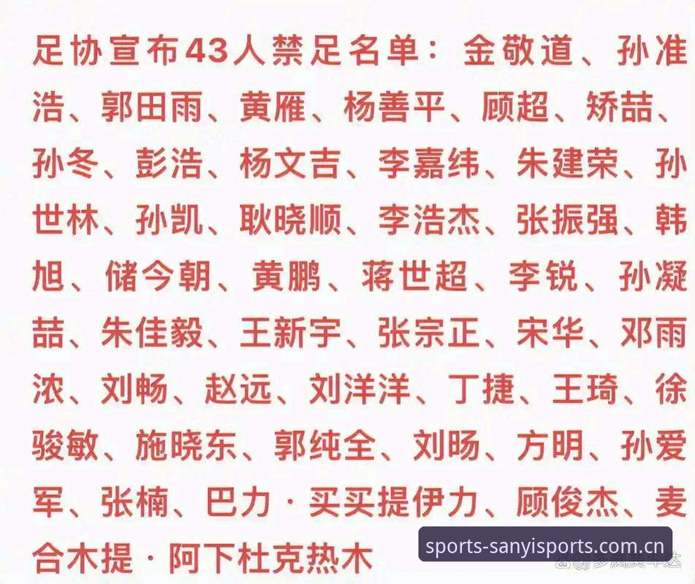 三亿体育游戏体验 足协禁足名单 vs 体育生态净化:三亿体育平台用户眼中的行业革新与反思